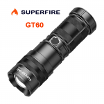 Superfire GT60 2600 Lumen ισχυρός επαναφορτιζόμενος φακός χειρός